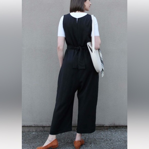 Hackwith Design House Wide Leg Tencel Jumpsuit Size M - Picture 9 of 9